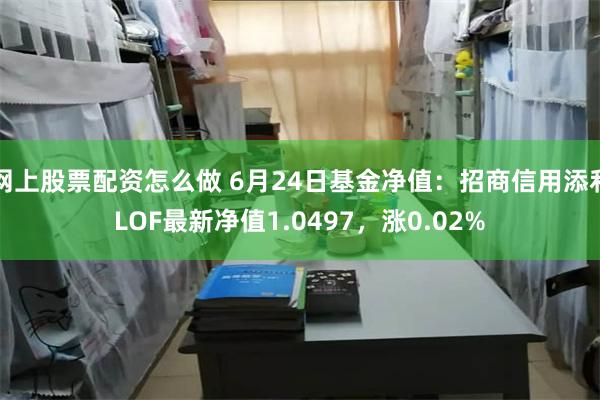 网上股票配资怎么做 6月24日基金净值：招商信用添利LOF最新净值1.0497，涨0.02%