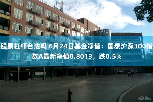 股票杠杆合法吗 6月24日基金净值：国泰沪深300指数A最新净值0.8013，跌0.5%