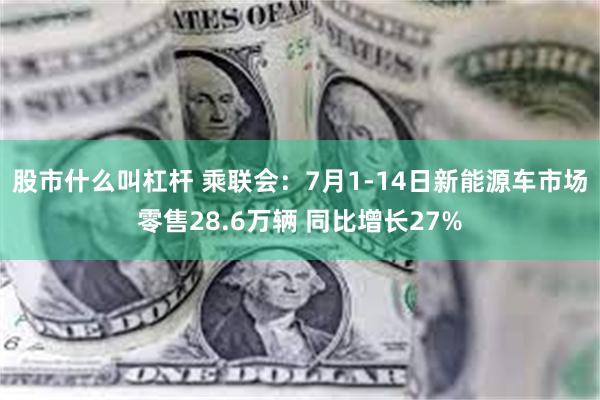 股市什么叫杠杆 乘联会：7月1-14日新能源车市场零售28.6万辆 同比增长27%